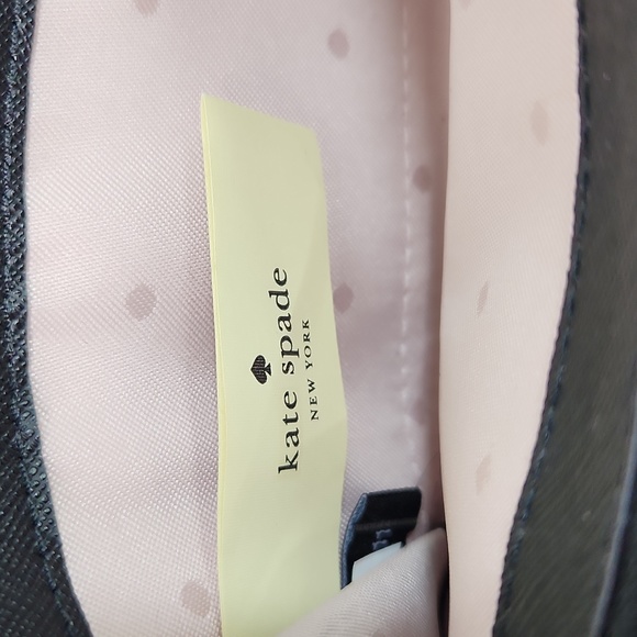 KATE SPADE Black Cameron Street Flock Roses Leather Continental LACEY Wallet - Picture 13 of 15